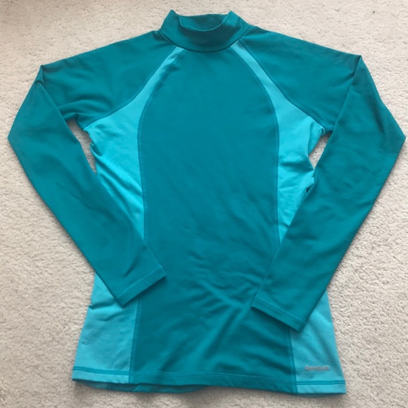 Reebok Tops - Reebok Athletic Teal Running Long Sleeve